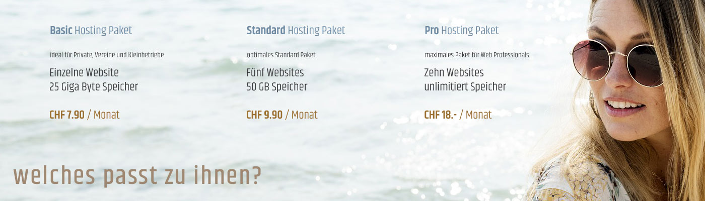 Hosting Pakete internethosting.ch